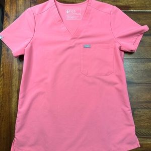Pink Figs Watermelon XS Pink Scrub Top and Pants